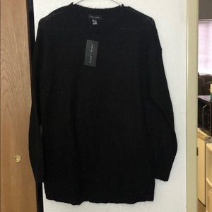 Black oversized sweater
